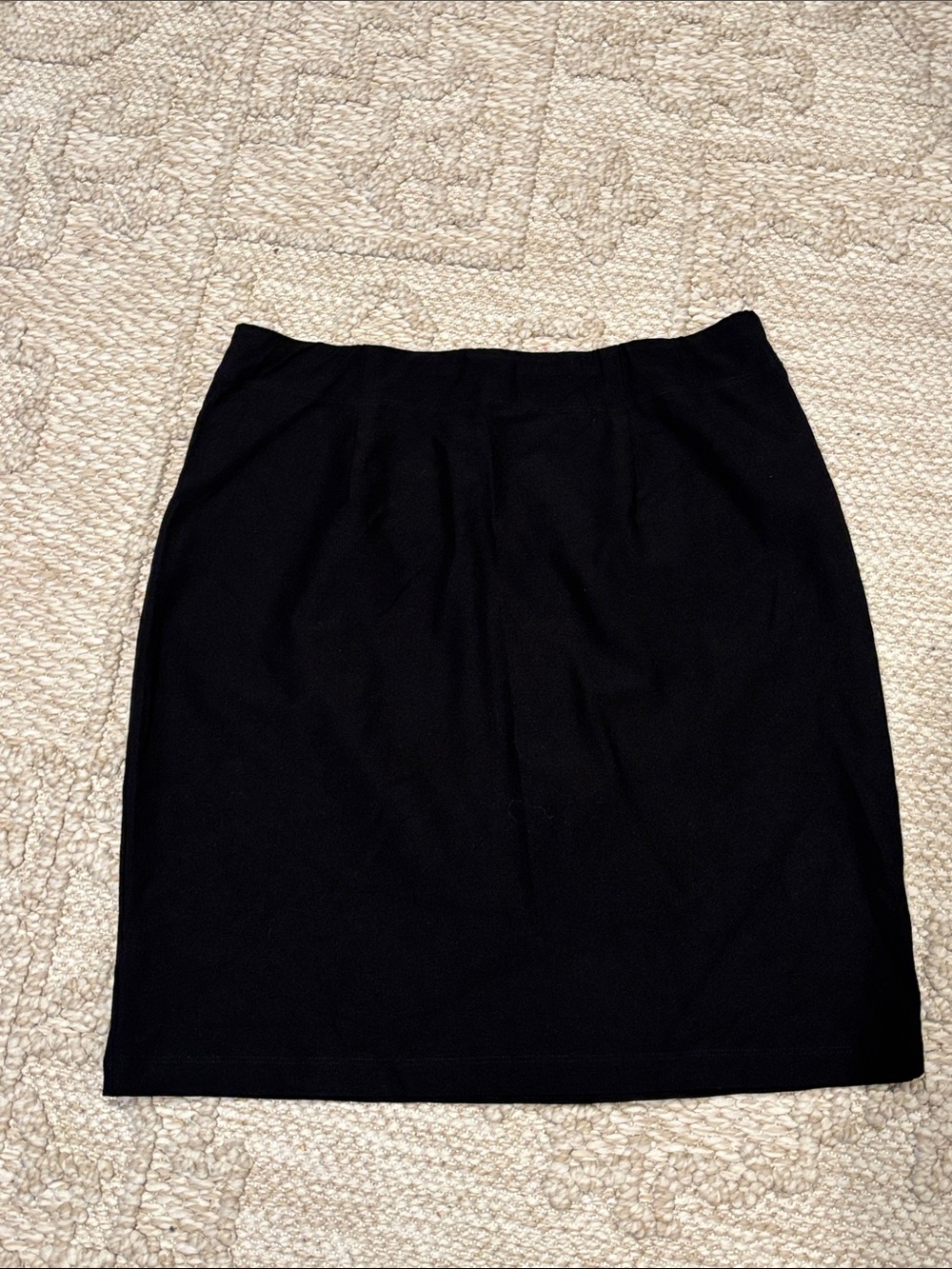 Eileen Fisher Black Tailored Pencil Skirt
